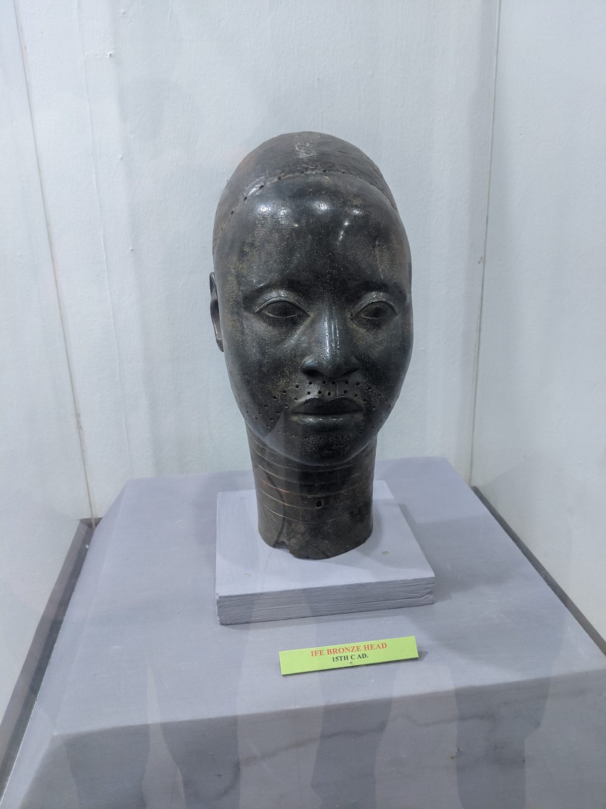 Brass head of an Ooni of Ife